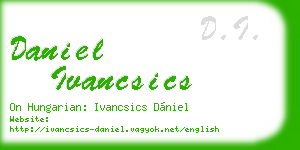 daniel ivancsics business card